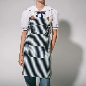 NWT Business & Pleasure The Apron in Lauren's Navy Stripe - One Size